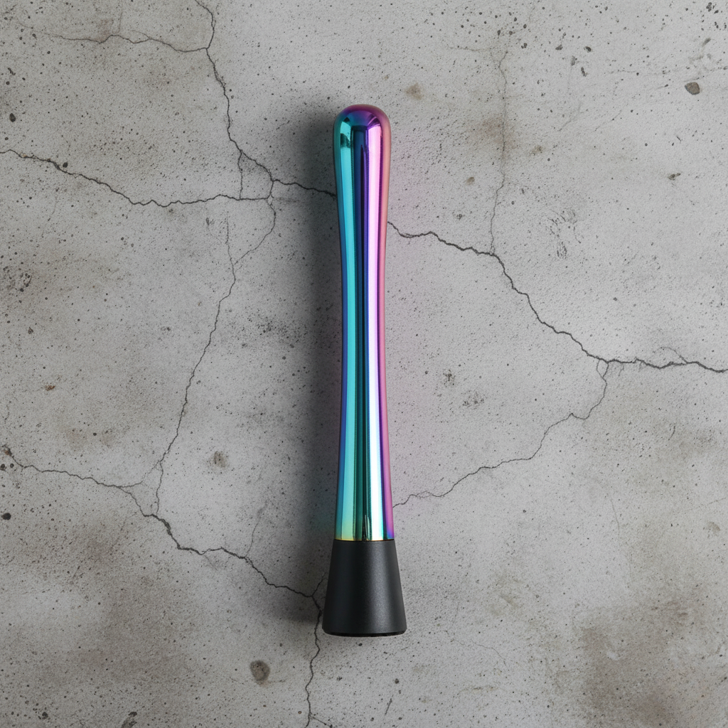 Cocktail Muddler – Stainless Steel & Grooved Head