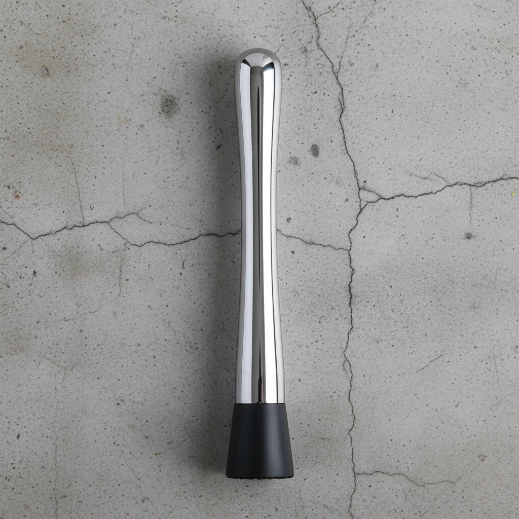 Cocktail Muddler – Stainless Steel & Grooved Head