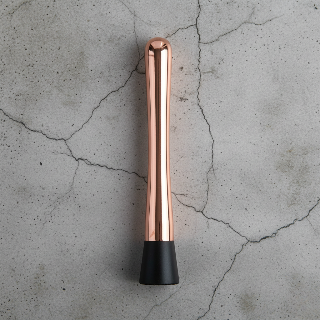Cocktail Muddler – Stainless Steel & Grooved Head