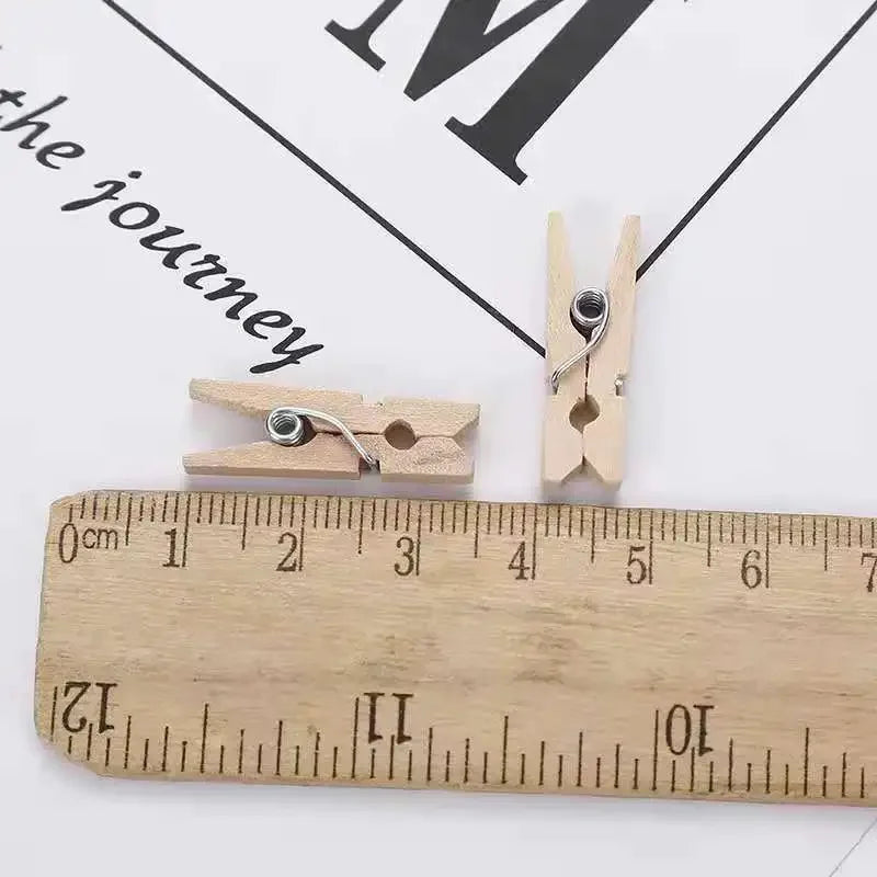 Mini Wooden Garnish Clips – 25mm