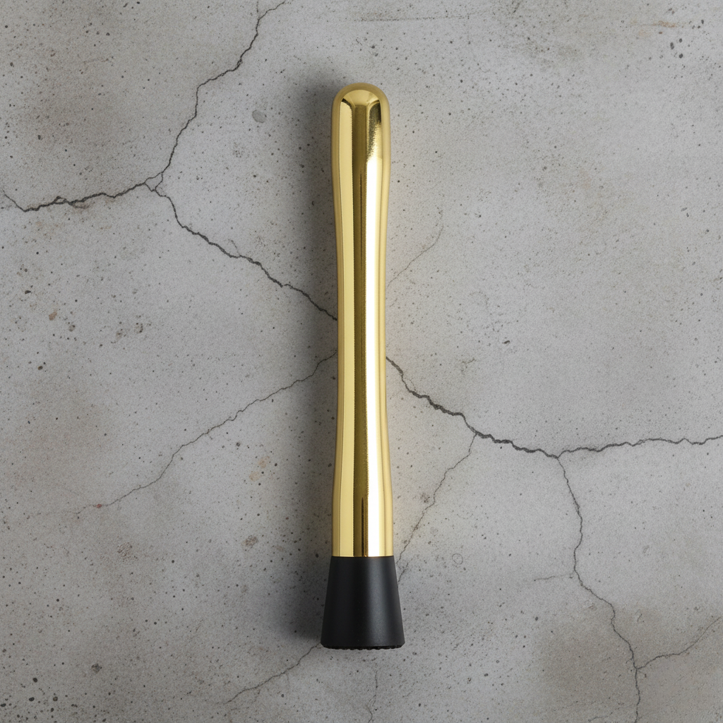 Cocktail Muddler – Stainless Steel & Grooved Head