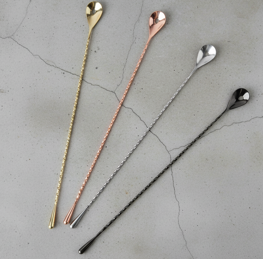 The Long Stir Society – Teardrop Bar Spoon – 40cm – product view 1