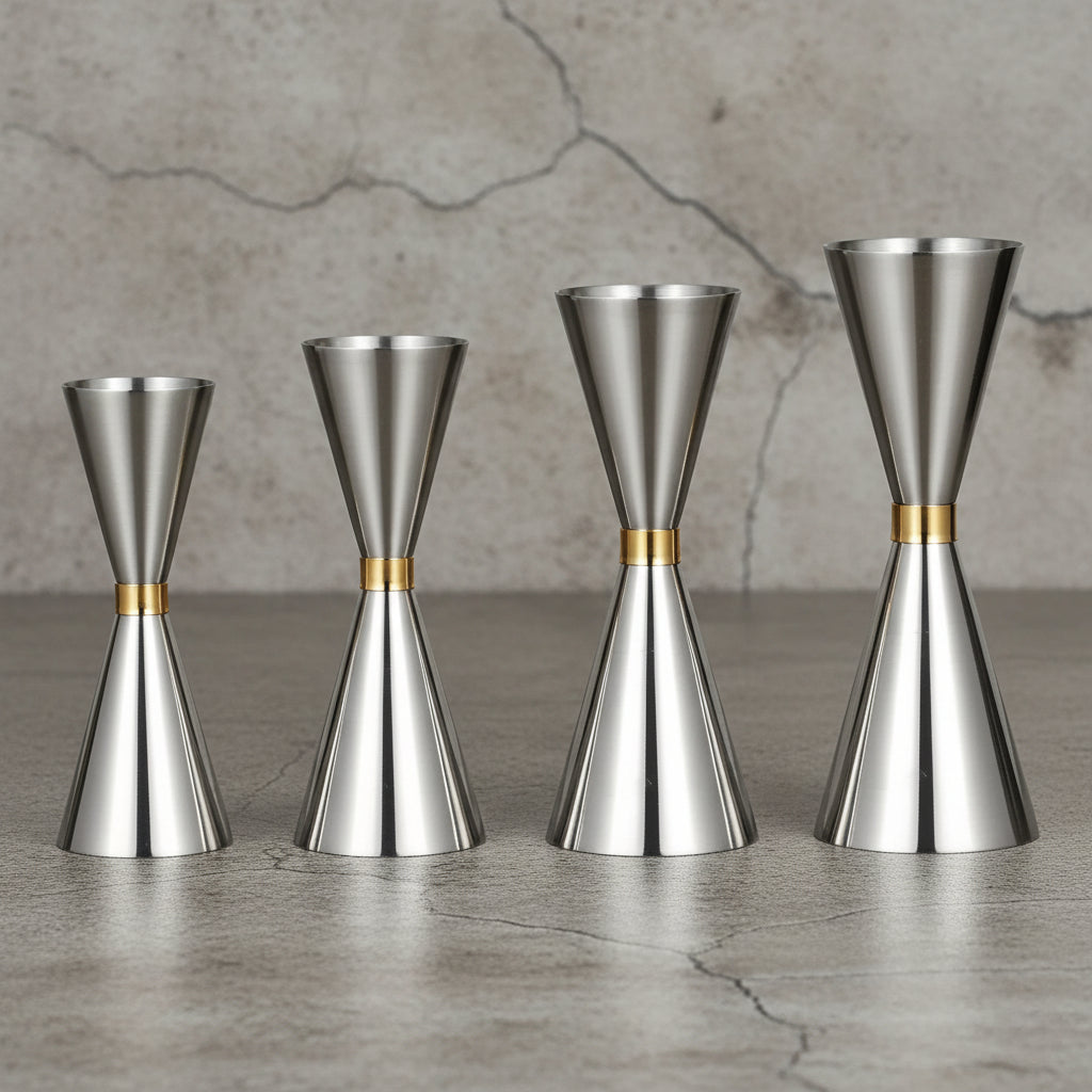 Samurai Steel – Japanese Dual-Sided Jiggers 30–90ml