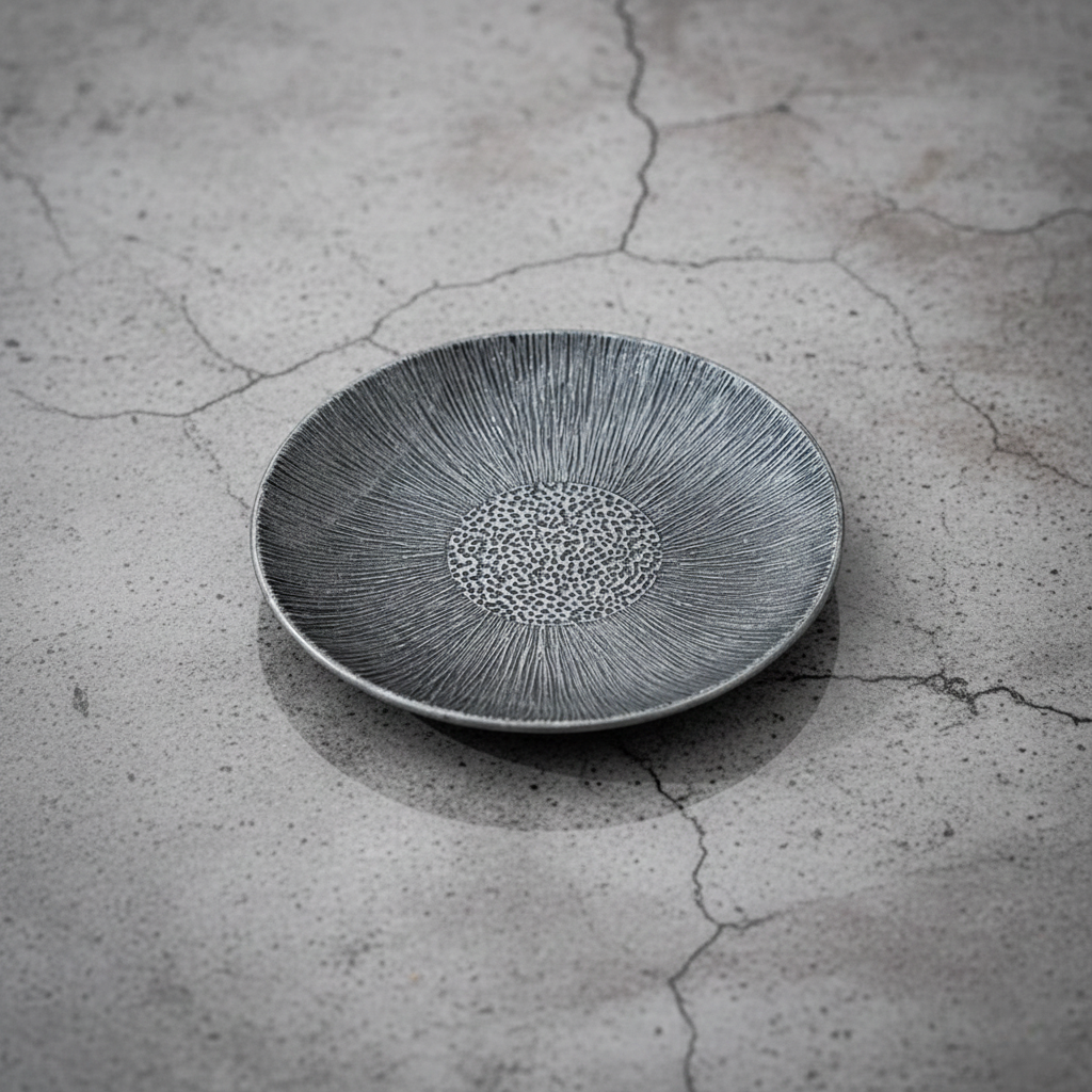 The Zen Disc – Vintage Alloy Coasters with Antique Finish