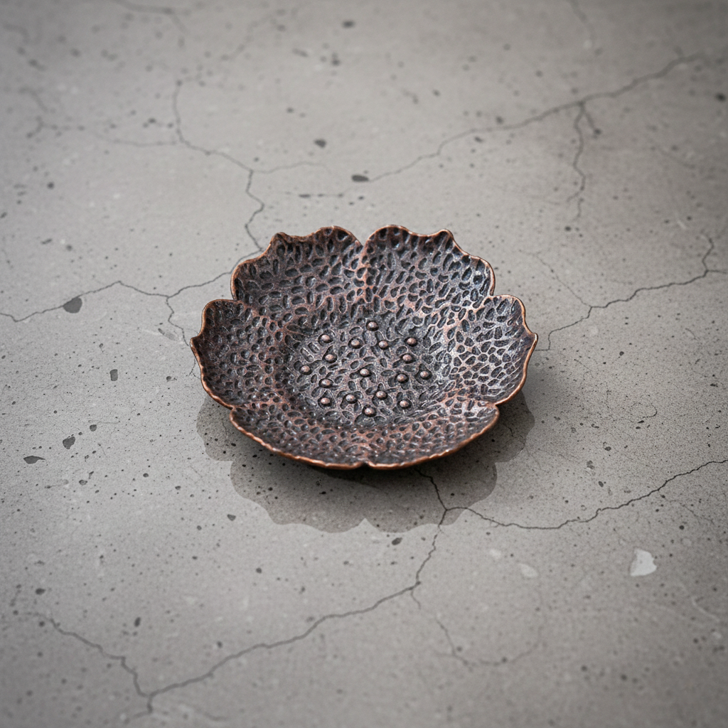 The Zen Disc – Vintage Alloy Coasters with Antique Finish