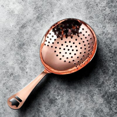 Copper Cocktail julep strainer