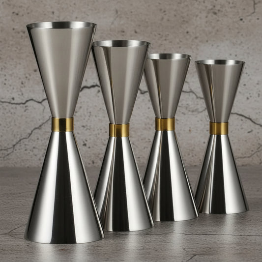 Samurai Steel – Japanese Dual-Sided Jiggers 30–90ml