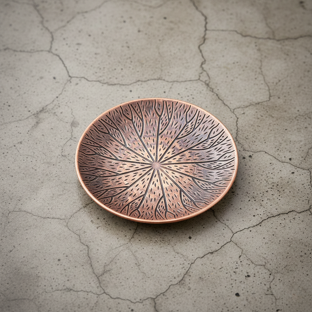The Zen Disc – Vintage Alloy Coasters with Antique Finish