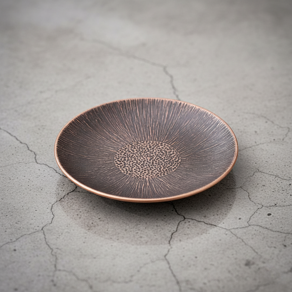 The Zen Disc – Vintage Alloy Coasters with Antique Finish