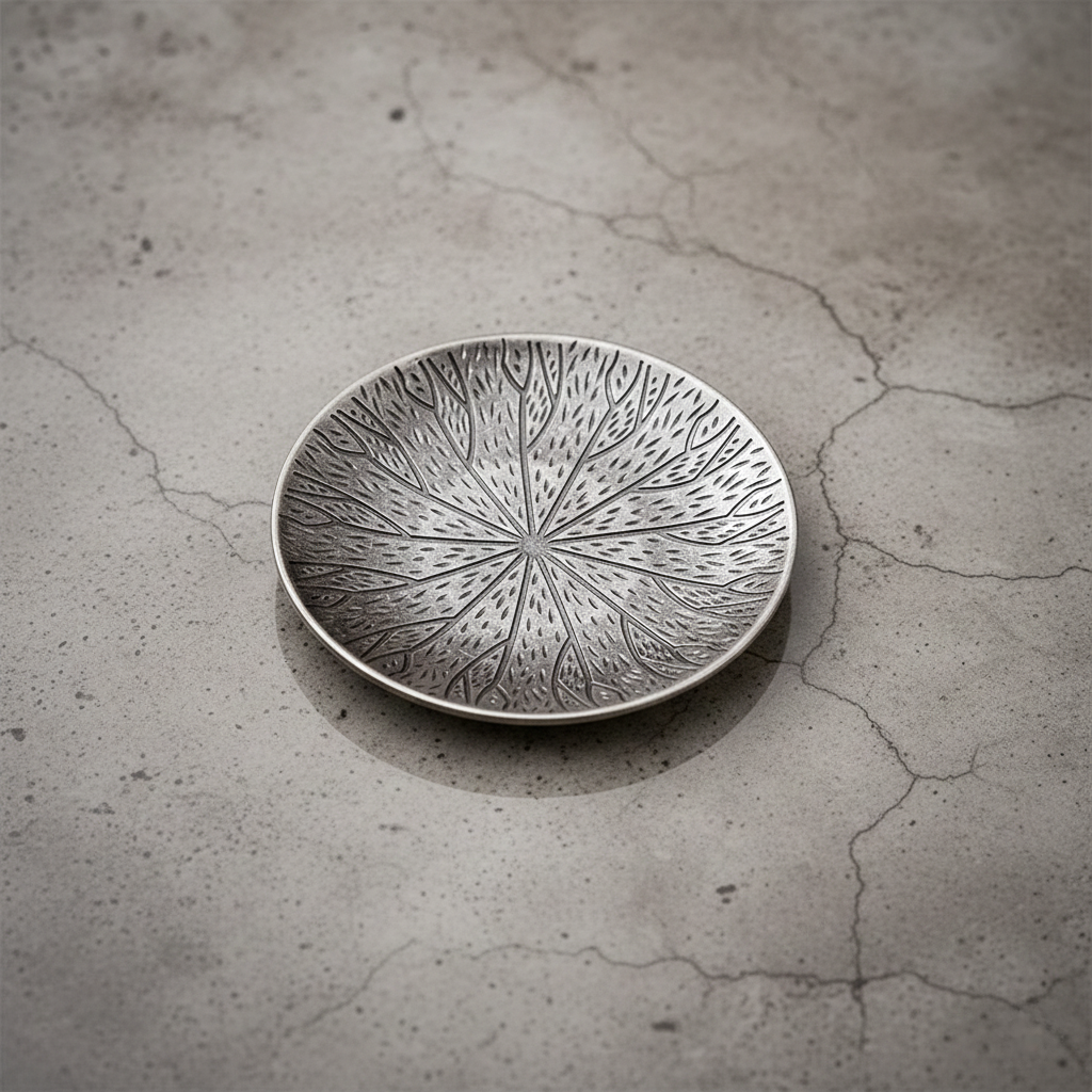The Zen Disc – Vintage Alloy Coasters with Antique Finish