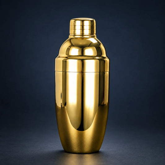 The Gilded Pour – Gold Cobbler Cocktail Shaker 550ml