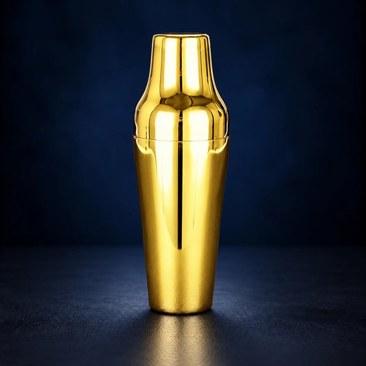 Golden Affair , Gold Parisian Cocktail Shaker 650ml — assembled