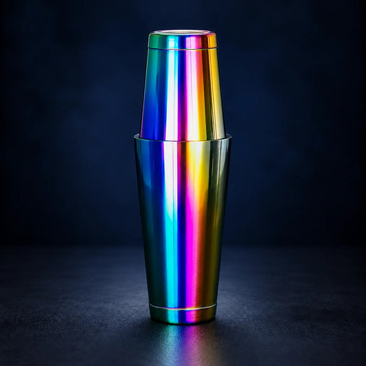 Kaleidoshake , Multicolour Boston Shaker 850ml / 550ml — assembled